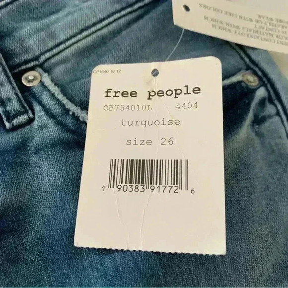 Free People Women's Mid-Rise Skinny Jeans Size 26 Long - Picture 5 of 12